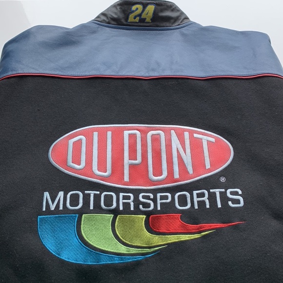 Vintage Jeff Gordon NASCAR Motorsports Reversible Varsity Jacket - Picture 11 of 13